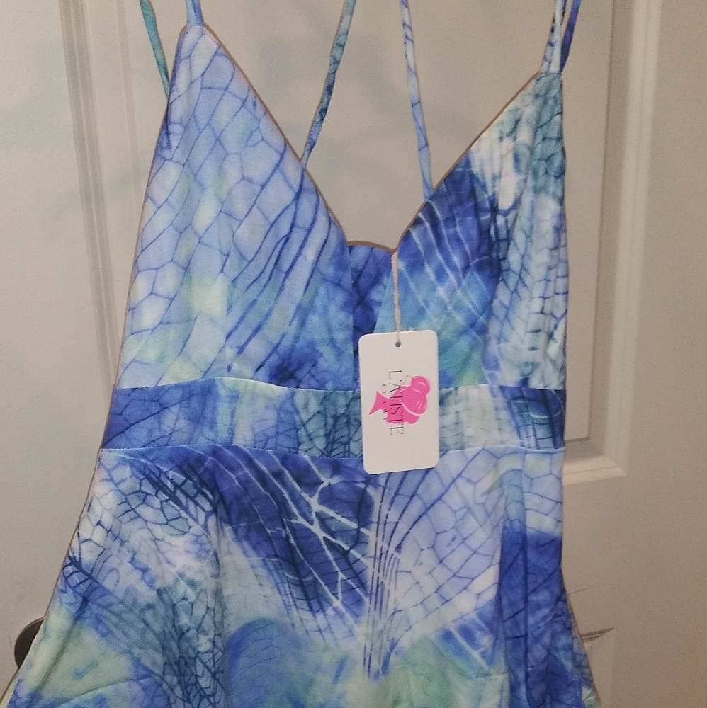 Water print dress